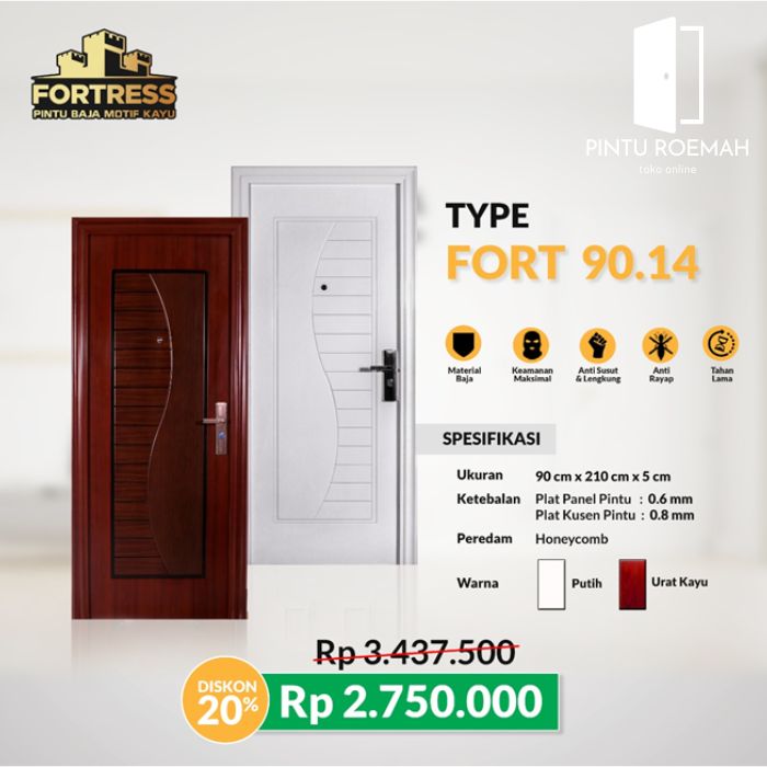 Pintu Rumah Pintu Baja Fortress Tipe Fort 90.14